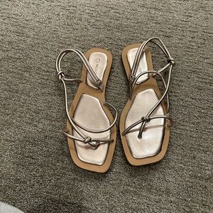 Aldo Metallic Strappy Sandals